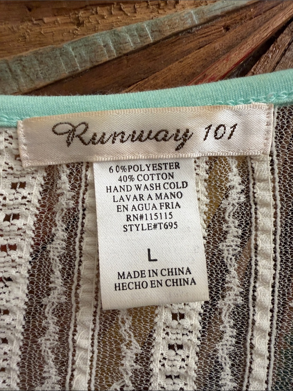 Romantic Mint Winged Graphic V-Neck Tank - Picture 7 of 9